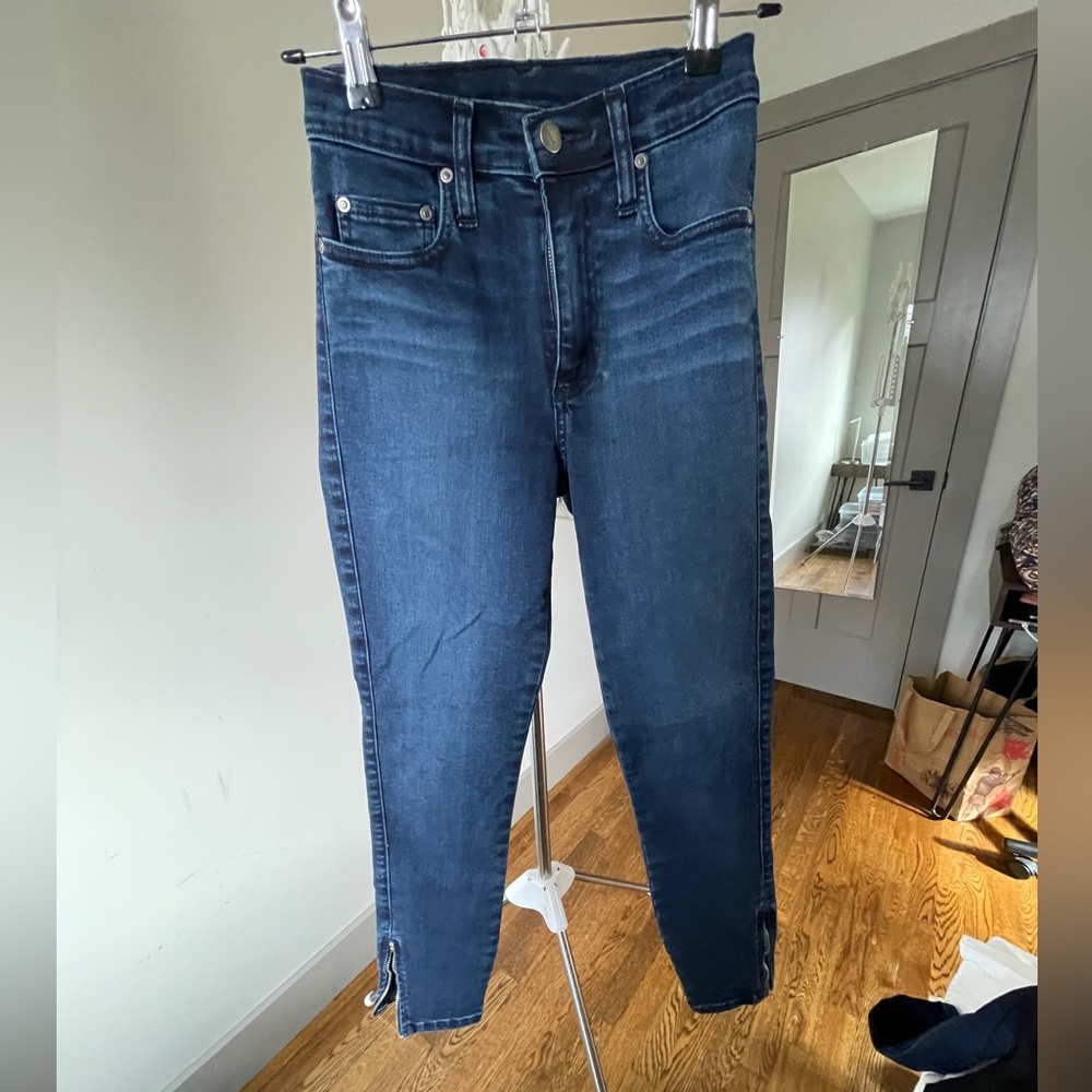 Nobody Denim 7/8 Cult Skinny - dark blue high rise 7/8 skinny jean - 25